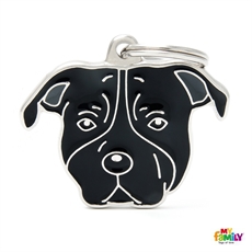 Foto My Family - Medaglietta Cane American Staffordshire Terrier Varie Colorazioni