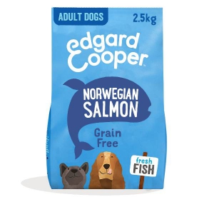 Foto Edgard & Cooper Adult Salmone Norvegese Fresco con Barbabietola, Mela, Mango e Ribes Nero da 2.5 Kg