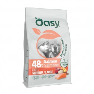 Foto Oasy monoprotein formula cane adult medium large salmone 10 kg