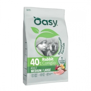 Foto Oasy monoprotein formula cane adult medium large coniglio 10 kg