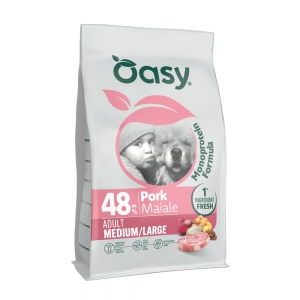 Foto Oasy monoprotein formula cane adult medium large maiale 10 kg