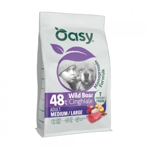 Foto Oasy monoprotein formula cane adult medium large cinghiale 10 kg