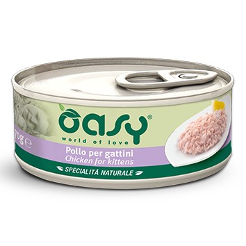 Foto Oasy - Specialità Naturale Kitten con Pollo per Gattini da 70g