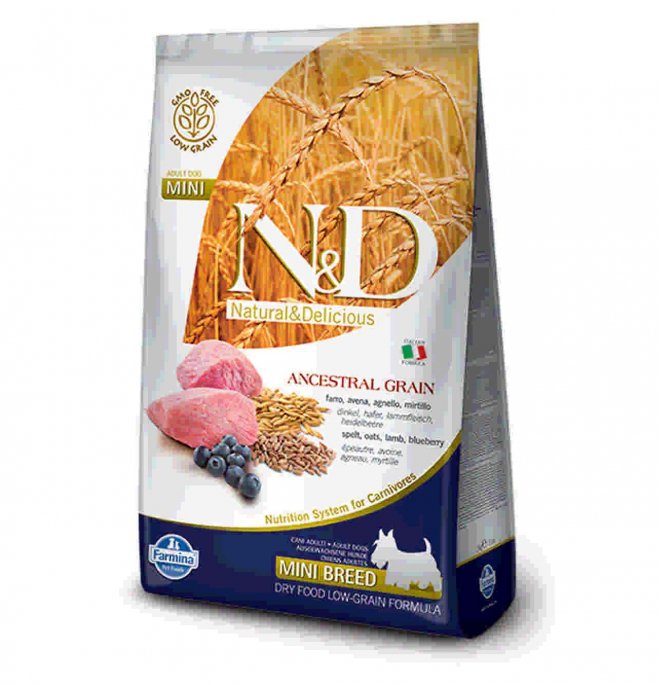 Foto Farmina N&D - Low Ancestral Grain Adult Mini Agnello e Mirtilli da 7 Kg