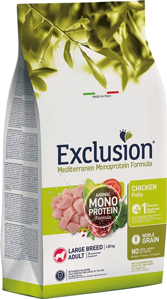 Foto Exclusion Mediterraneo - Adult Large al Pollo da 12 Kg