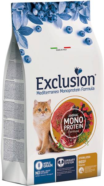 Foto Exclusion Mediterraneo - Sterilized al Manzo da 12 Kg