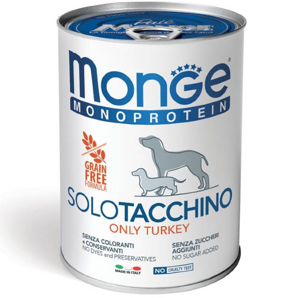 Foto Monge - Monoproteico Solo Tacchino da 400g