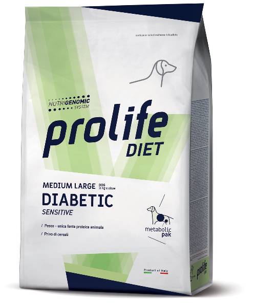 Foto Prolife - Vet Diabetic Sensitive Medium/Large da 8 Kg