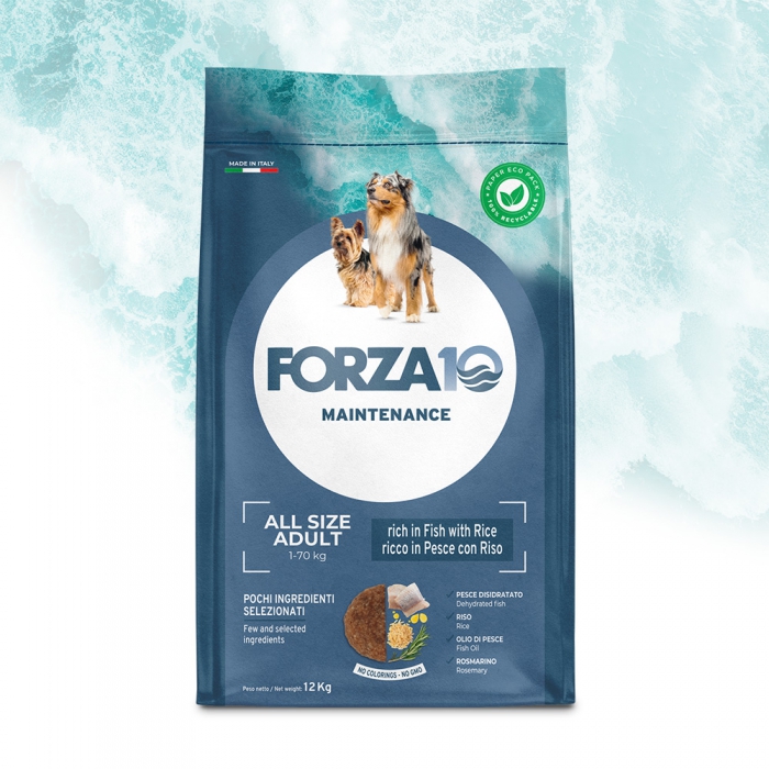 Foto Forza 10 - Maintenance Adult All Size con Pesce e Riso da 12 Kg