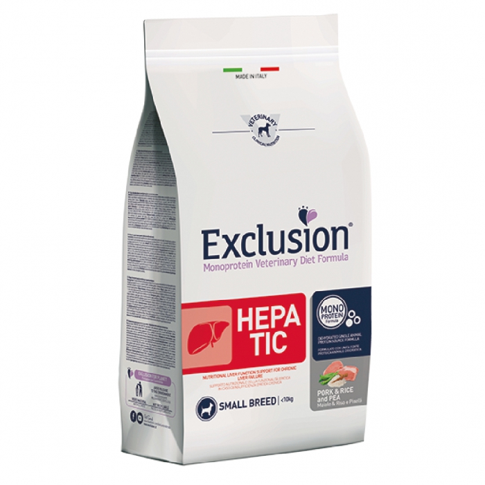 Foto Exclusion - Diet Hepatic Small con Maiale e Riso da 2 kg
