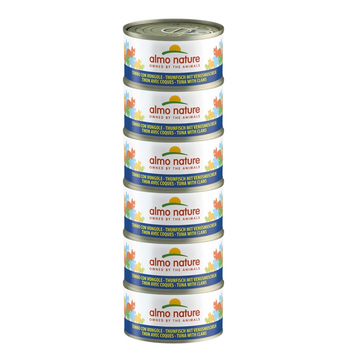 Foto Almo Nature - HFC Megapack con Tonno e Vongole da 6x70 g