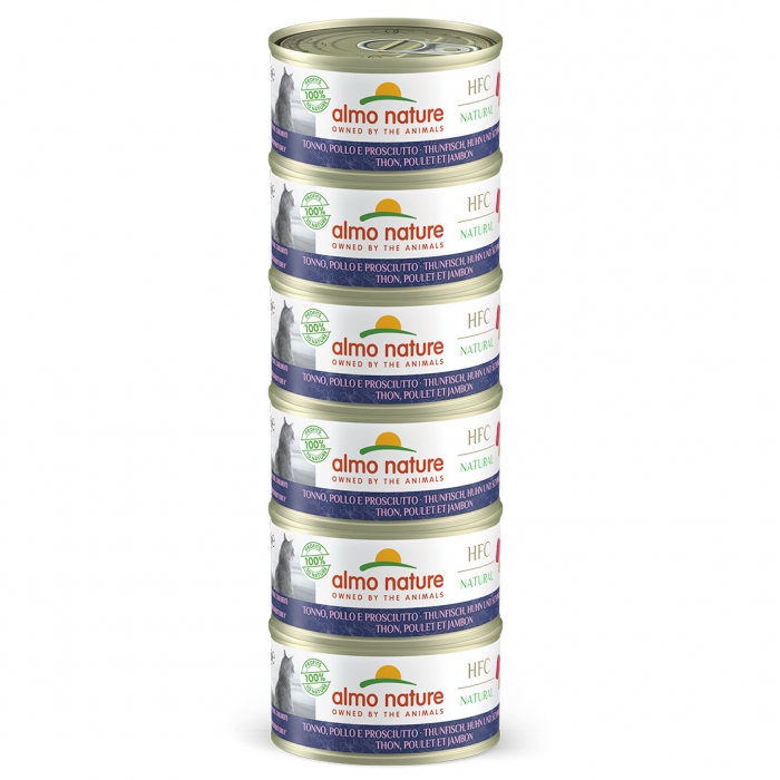 Foto Almo Nature - HFC Megapack con Tonno, Pollo e Prosciutto da 6x70 g