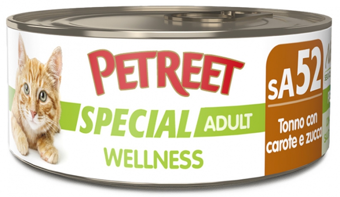 Foto Petreet - sA52 Special Wellness Tonno con Carote e Zucca da 70g SCAD. RAVVICINATA 07/01/26 -75%