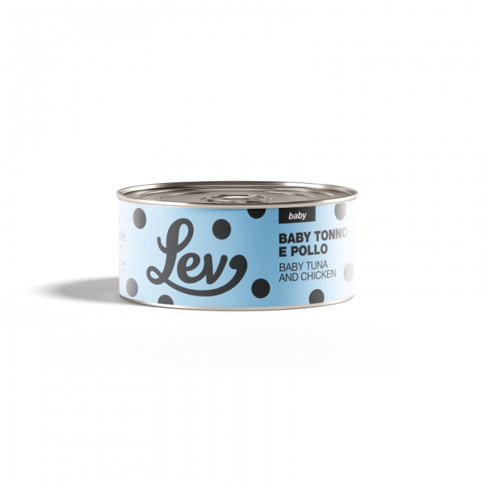 Foto Lev Cat - Lattina al Baby Tonno e Pollo da 140g