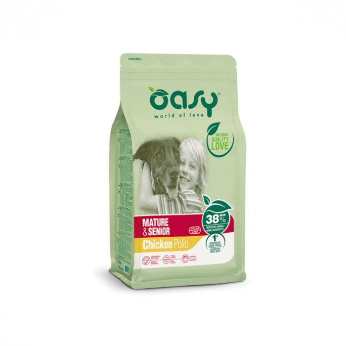 Foto Oasy Dry Dog Original - Mature & Senior Pollo 10 Kg