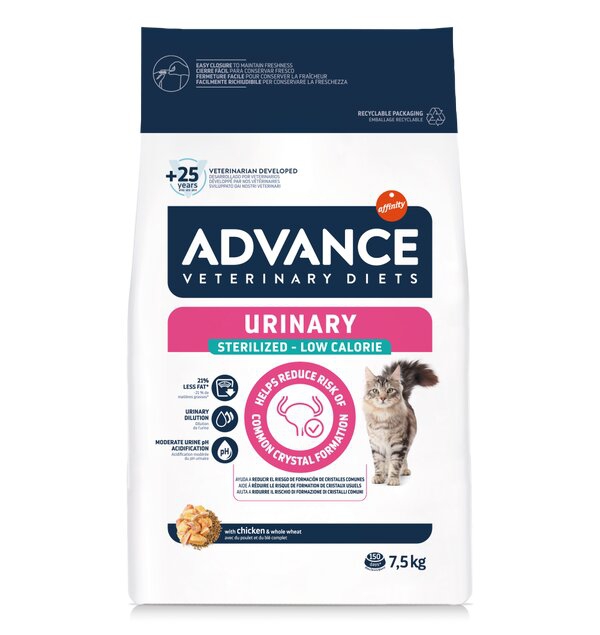 Foto Advance Diets - Cat Sterilized Urinary Low Calorie da 7,5 Kg